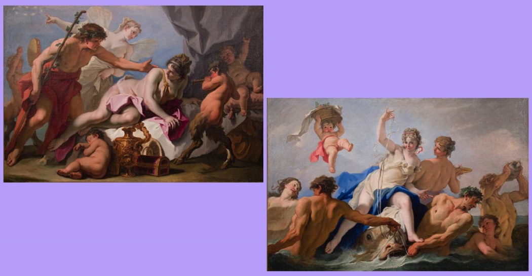 Sebastiano Ricci, Bacco e Arianna e Il trionfo di Venere Anadiomene, olio su tela, Roma, Collezione Enel 