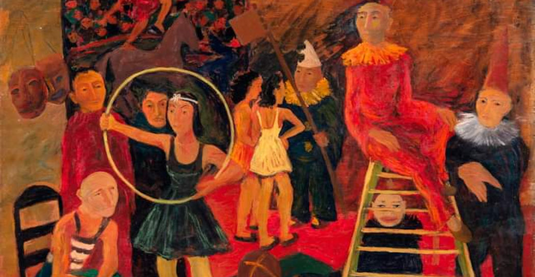 Arnaldo Badodi, Il circo, 1939, olio su tavola, 54,5 x 43,5 cm, Collezione Iannaccone